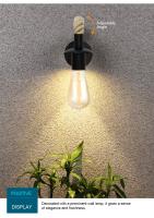 Lámpara De Pared Vintage E27 Industrial Iluminación Retro Para Dormitorio Y Comedor Cuerda De Henequén Lámpara De Noche Luz De Comedor - details 8