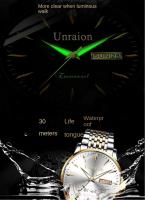 Reloj De Pulsera Masculino Automático Suizo Con Movimiento De Cuarzo Resistente Al Agua Calendario Doble Luminoso Y Calendario No Mecánico Para Estudiantes - details 12