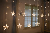 Curtain Garland LED De Estrella Y Luna Para Decoración De Eid Mubarak Y Ramadan 2025 Luz De Cadena Para Eventos Musulmanes Y Fiesta En Casa - details 24