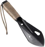 Garden Dig Tool, Stainless Steel Garden Shovel, Mini Garden Shovel Tool, Mini Garden Shovel, Metal Garden Shovel, for Gardening, Agriculture, Camping (Black) - details 1