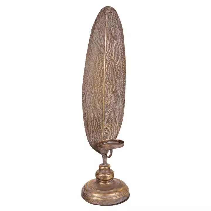WANDERLUST DECO Candelabro de Metal Elegante y Decorativo - Ilumina y Decora - 17.5x16.5 Cm - 60 Cm - 1