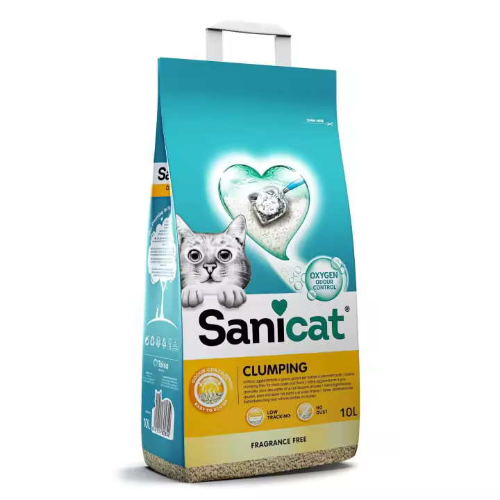 SANICAT CLUMPING UNSCENTED 10L - 1