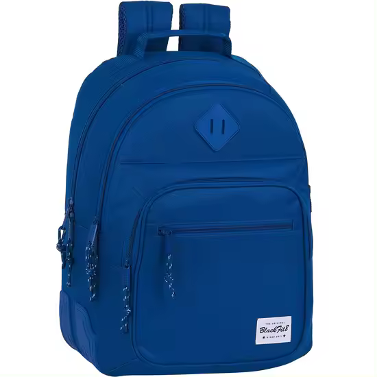 SAFTA  BLACKFIT8 OXFORD Mochila Doble Adaptable para Carro Diseño Único y Licencia Oficial - Mochila para carro Cantoneras de goma antirozaduras en ambos lados para aumentar la durabilidad (PATENTADO SAFTA) - Mochila Hombreras y espalda ergonómicas - 1