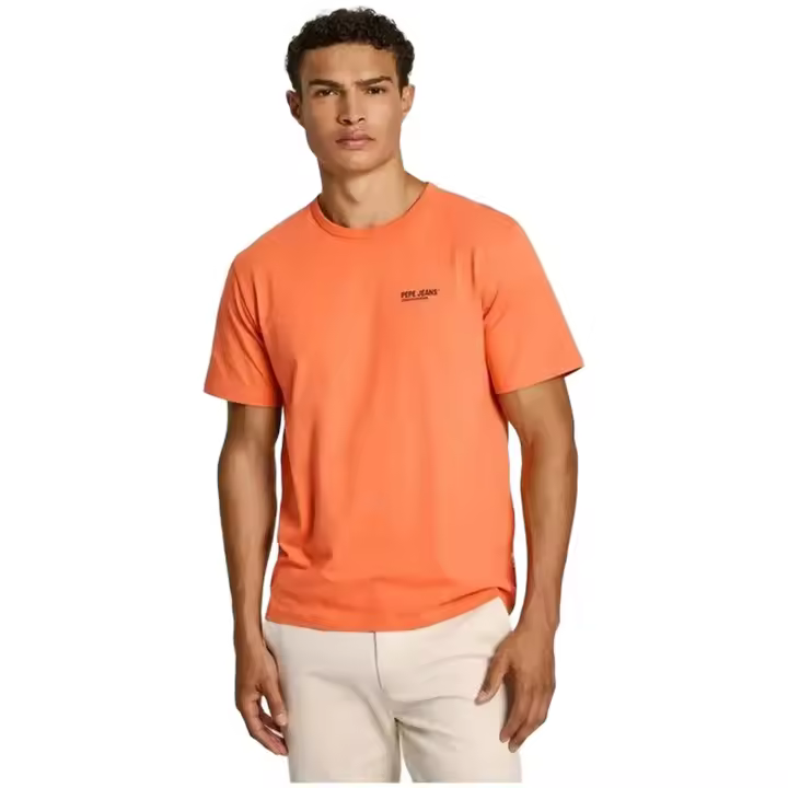 Camiseta de Manga Corta Pepe Jeans Sam para hombre en color naranja - 1