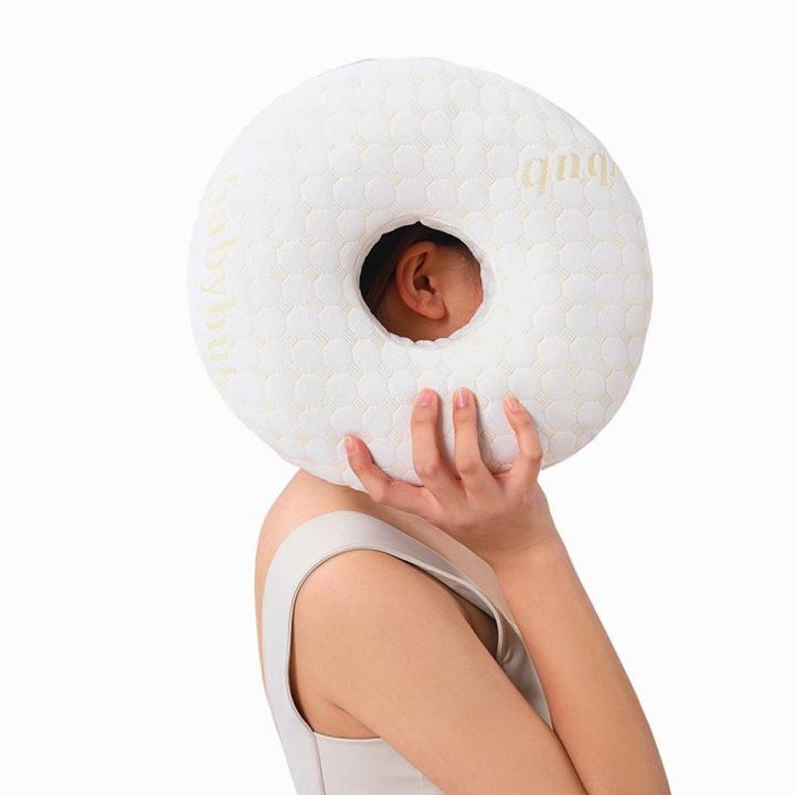 Ear Pillow Pillow - Perforated pillow for side sleeping, Ergonomic design, ear-friendly and comfortable, Relieves pressure on the ears gold