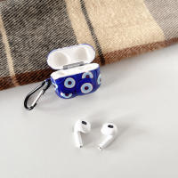 Funda Protectora Para AirPods 3 2 1 Pro2 pro Estilo Azul Con Patrón Ocular Avanzado Funda Suave De Película Adecuada Para Auriculares Y Cabezos - details 4