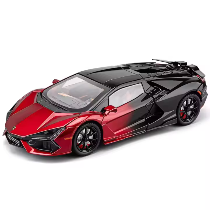 Modelo De Coche Miniatura Lambor Revuelto 1:24 En Escala Con Puertas Abiertas Juguetes De Metal Para Niños Regalo De Vehículo Supercar - 1