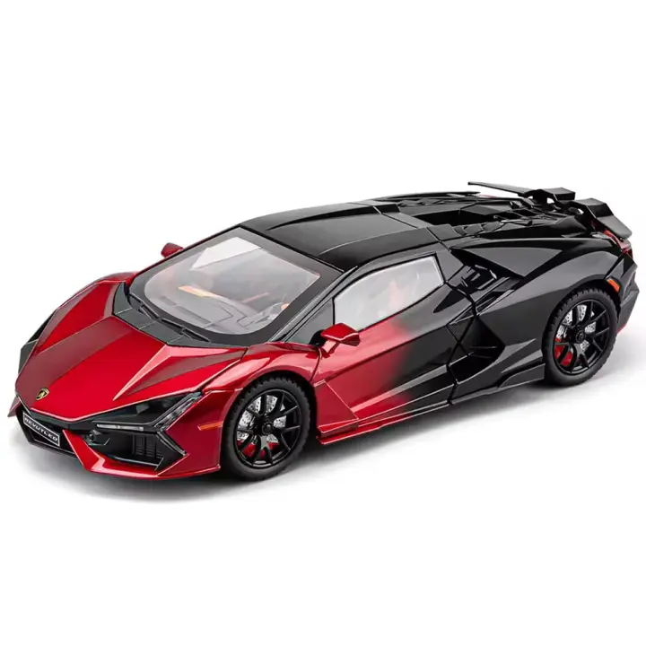 Modelo De Coche Miniatura Lambor Revuelto 1:24 En Escala Con Puertas Abiertas Juguetes De Metal Para Niños Regalo De Vehículo Supercar - 1