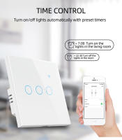 Interruptor Inteligente WiFi De Pared Con Toque EU 220V Necesita Alambre Neutro Compatible Con Alexa Google Home 1/2/3/4 Gang Tuya Smart Life - details 3