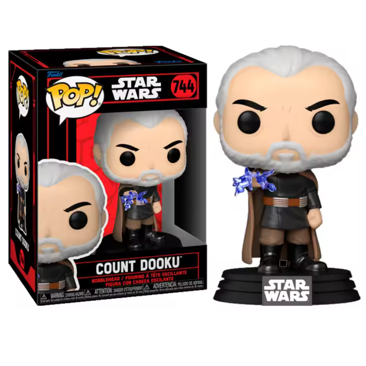 Funko Count  Dooku Conde Dooku Dark Side     Star Wars  744 Funko Pop Vinyl - 1