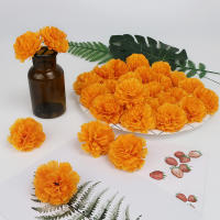 10Pcs Flores Artificiales De Marigold Mexicanas Para Decoración De Halloween Dia De Los Muertos Y Fiestas DIY De Hogar - details 5