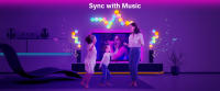 Lámpara De Pared Hexagonal Inteligente RGB Luz Nocturna Cambiante De Ambiente DIY Con Música Y Ritmo APP Para Juego Habitación Cama - details 2