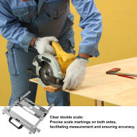 Guía De Corte Ajustable De Acero Inoxidable Herramienta De Posicionamiento De Borde Para Tabla De Corte Toorise - details 3