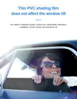 SEAMETAL 2Pcs Película De Sombrilla Para Ventanas Lateral De Coche Protección Solar Verano Antigolpes UV Bloqueo De Luz Estilo Electrostático - details 2