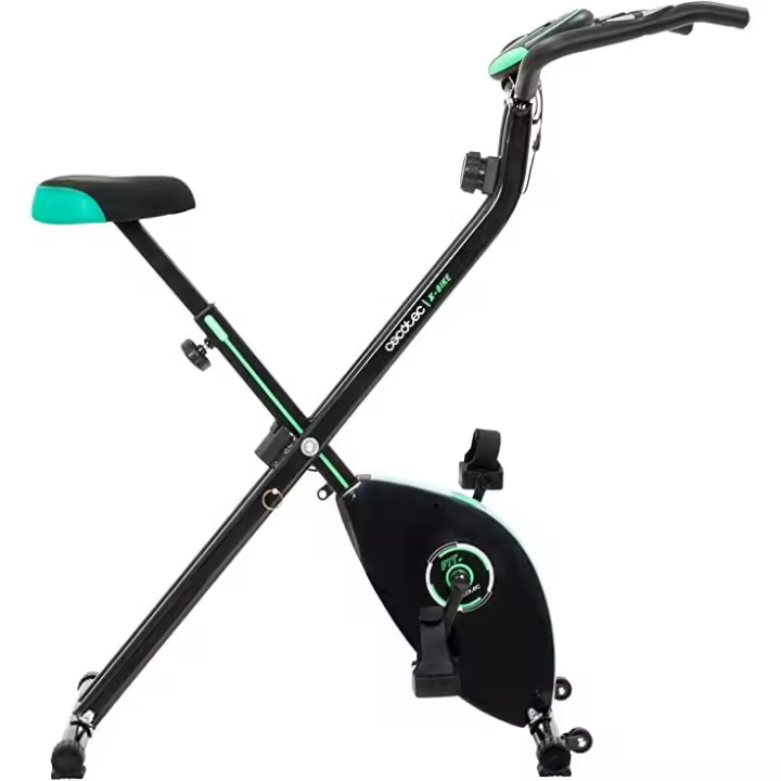 Cecotec Bicicleta Estática Plegable X-Bike X. Volante de Inercia 25 Kg Resistencia Magnética variable 8 Niveles Sillín confort Pantalla LCD y - 1
