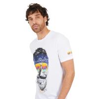 Camiseta Calavera Brave Soul 149DAVEW Blanco (White) - details 3