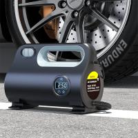 Bomba De Aire Eléctrica Portátil Para Coches Motocicletas Bicicletas Y Balones Inflador De Neumáticos Con Luz LED 12V - details 0