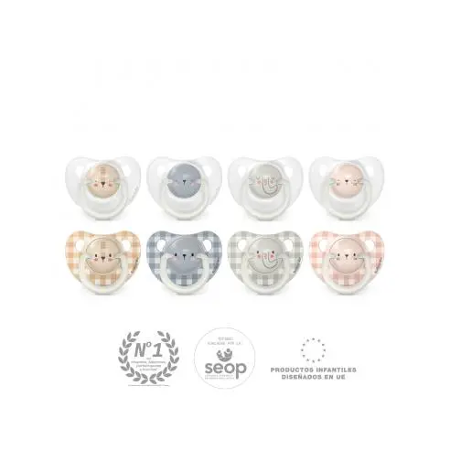 SUAVINEX CHUPETE SILICONA TETINA ANATOMICA NOCHE 0- 6 M 2U - 1