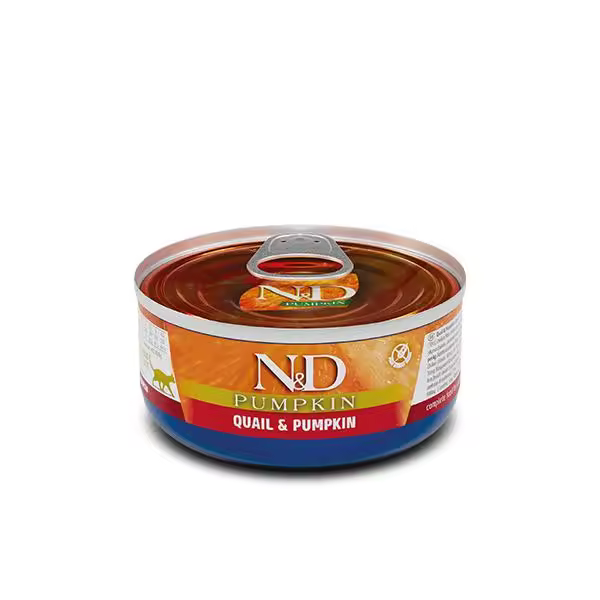 FARMINA N&D CAT PUMPKIN CODORNIZ CAJA 24X70GR / Alimento completo para gatos adultos - 1