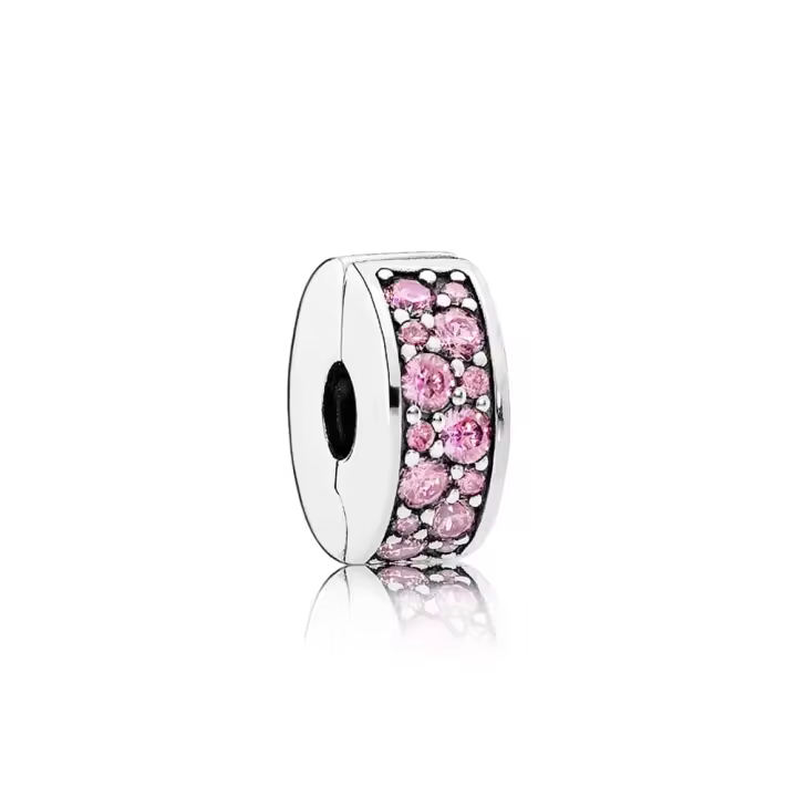 Clip Pandora Elegancia Rosa Brillante 791817PCZ - 1