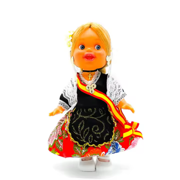 Muñeca Lara regional Alicantina Folk Artesanía original colección 32 cm.vestido típico Alicante, fabricada en España - 1