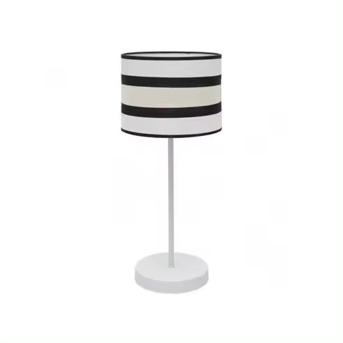 FABRILAMP Lámpara de Mesa Sobremesa Grand Karla 1xe27 Blanco/beige 61x25x25 Cm - Diseño Elegante - 1