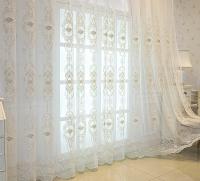 Cortinas De Tules Bordadas Nórdicas Modernas De Lujo Estilo Europeo Para Sala De Estar Cortinas Transparentes De Yarn Para Ventanas - details 4