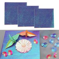Papel De Origami Multicolor En Gradiente 50 Hojas Cuadradas Para Niños Y Adultos Papel De Artesanía Brillante Para Scrapbooking Y Felicitaciones - details 3