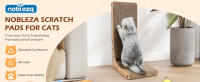 Nobleza - Rascador para Gatos en Forma de L, Rascador Gato de 60 cm,  Rascador de Cartón para Proteger Muebles, Rascador de Pared para Gatos - details 0