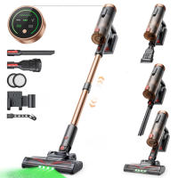 Escoba eléctrica Proscenic P11 40kPa sin cable, aspiradora de mano para coche y hogar, seco y húmedo, aspira y friega, tanque 650 ml, pantalla táctil, ideal para alfombras, cortinas, felpudos y pelo de mascotas - details 0