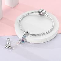 Colgantes De Libélula Exquisita De Plata 925 Sterling Con Zirconia Brillante Para Pulseras DIY Colorido Adecuado Para Fiestas Y Aniversarios - details 11