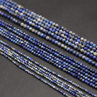 Cuentas De Piedra Natural Lapis Lazuli Pequeñas Facetadas Para Creación De Joyería Pulsera Y Collar Accesorios DIY Para Mujeres - details 1