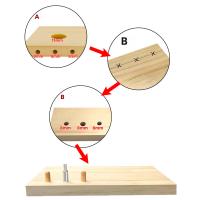 Kit De Guía De Perforación 3 En 1 Con Clip De Posicionamiento Y Locador De Taladro Para Carpintería Y Herramientas De Soldadura De Madera - details 15