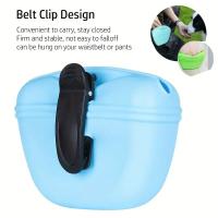 Bolsa De Cintura Para Entrenamiento De Perros De Silicona Con Clip Magnético Almacenamiento De Alimentos Para Premios Para Puppies Bolsa Portátil Para Salidas Con Alimentos Para Perros - details 7