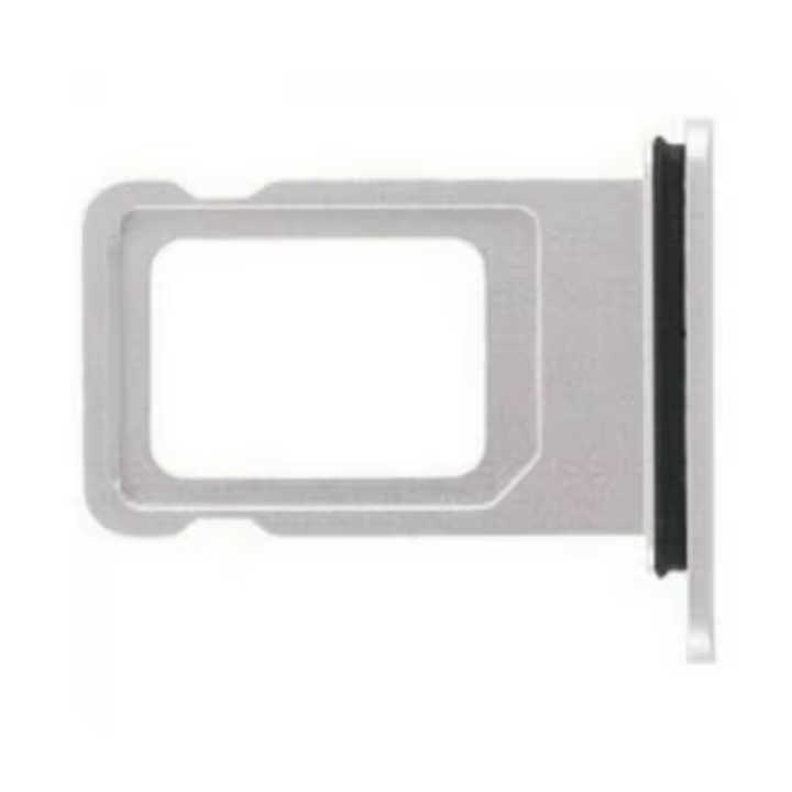BANDEJA SIM PARA iPHONE XR ADAPTADOR MICRO TARJETA LATERAL NANO PLATA BLANCO - 1
