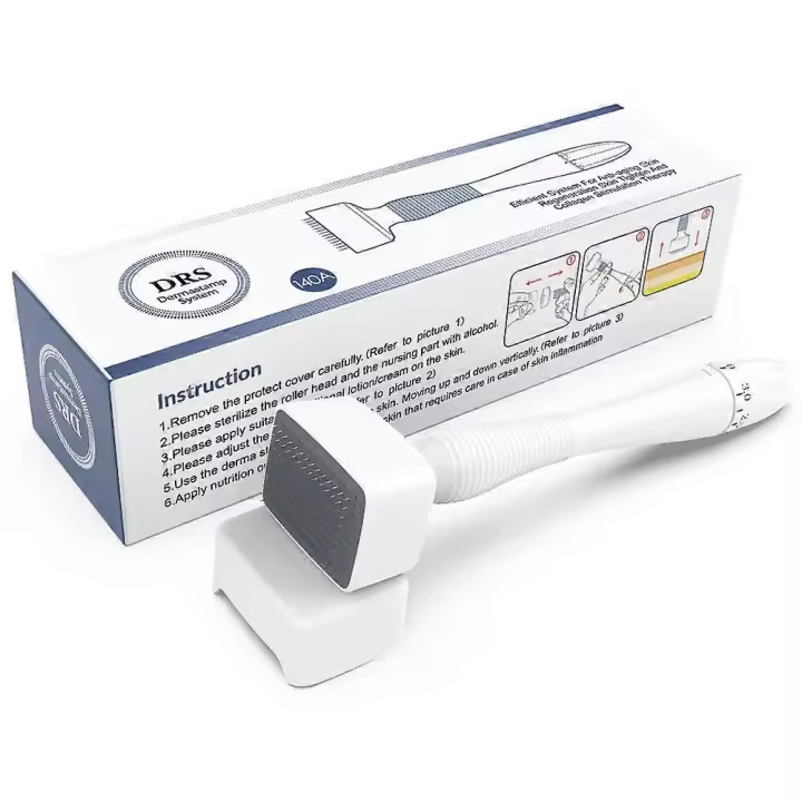 Sello dermatológico de microagujas ajustable para la reparación de cicatrices de acné y el crecimiento del cabello - Microneedling Derma Ro - 1