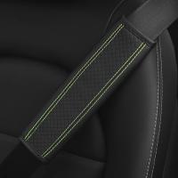 Almohadilla De Cinturón De Seguridad De Cuero PU Para Coche Cubierta De Hombro Transpirable Protección Accesorios De Automóvil Interior - details 13