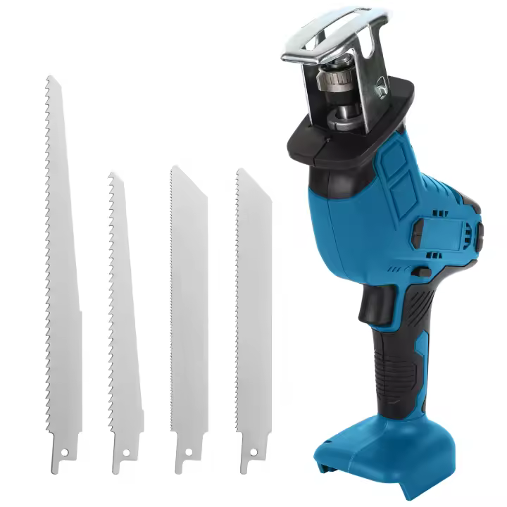 Sierra recíproca eléctrica inalámbrica de 18V, herramienta de corte de madera y Metal de velocidad Variable de 4000rpm/min, sierra eléctrica para batería Makita de 18V-sin bateria - 1