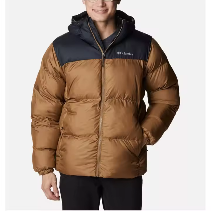 Cazadora Marrón y Negra Columbia Puffect Hooded Jacket - 1