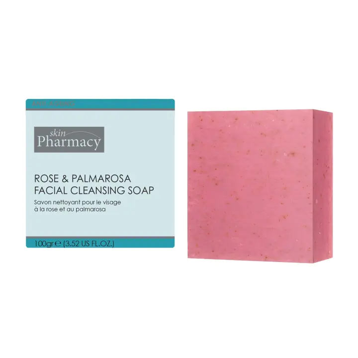 Skin Pharmacy Jabón Limpiador Facial de Rosas 100g - 1