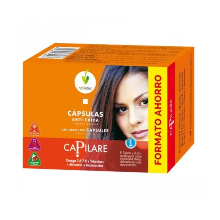Novadiet Capilare 120 Cápsulas para Cabello y Uñas - 1