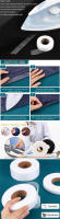 Cinta Adhesiva Para Hemas De Tela 65 Yardas Cinta De Fusi\u00f3n Para Ropa Mamparos Cortinas Poli\u00e9ster Tejida Voile Uso En Hemas Con Hierro - details 1