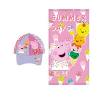 set gorra con gafas y peppa pig toalla microfibra para ducha o para playa 70*140cm peppa pig - details 0