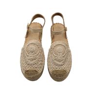 Calzados soraia, Sandalia ganchillo mujer para verano, Sandalia con plataforma de yute, 2024 - details 2