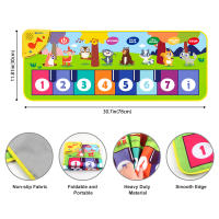 Teclado Musical Para Niños 80x30cm Alfombra De Música Multifuncional Con 8 Sonidos De Animales Juguete Educativo Para Bebés Y Niños De 3 a 6 Años - details 10