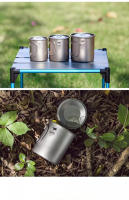 Taza De Camping Con Manija Y Tapa Plegables De Titanio Keith 220ml-500ml Para Viajes Y Senderismo Material Resistente Al Agua Y Al Calor - details 8