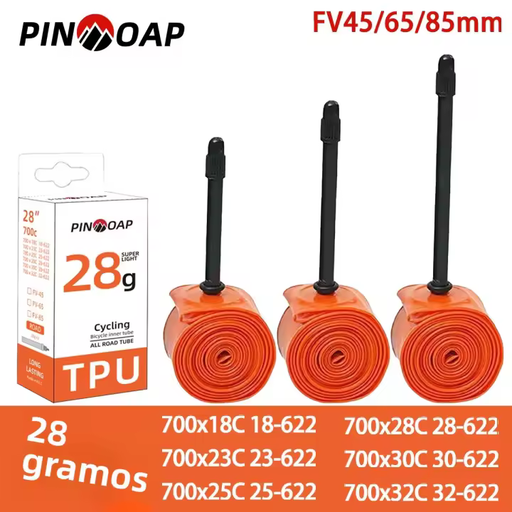 Llanta De Bicicleta TPU Para Válvula Presta 700x18/23/25/28/30/32c 45/65/85mm Ciclismo MTB Carretera Montaña Pieza Por Pieza - 1