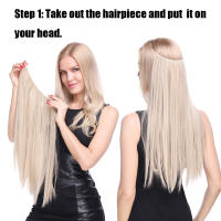Extensiones De Cabello Sintético BENEHAIR Sin Clip Invisibles Faja De Cabello Invisible Para Mujeres Extensiones De Hairpieces Falsa Cabello Textura Wavy Color Puro Longitud 20 Pulgadas - details 10