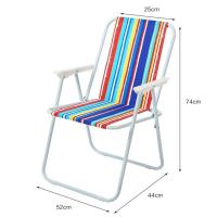 Silla Plegable de Playa Silla de Taburete con Respaldo multifunción portátil Informal al Aire Libre para Patio Camping Pesca Barbacoa - details 1