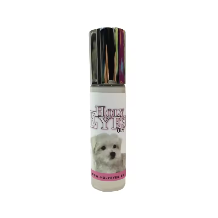 HOLY EYES - Roll On Limpiador Externo (14 ml) de Lagrimal en Perros y Gatos Blancos - 1